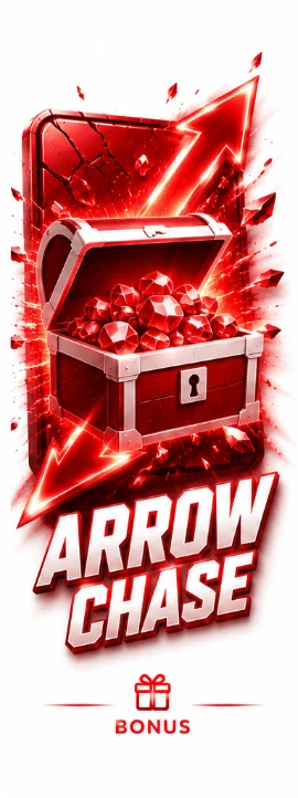 Arrow Chase game — no rounds, no resets, continuous play feature