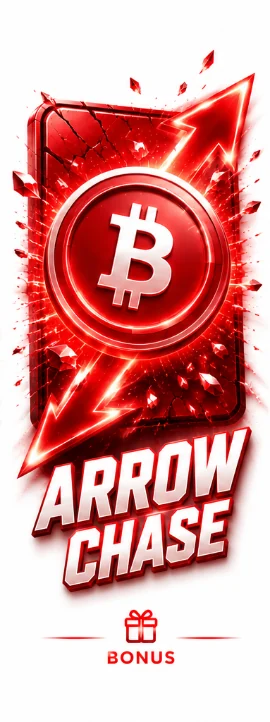 Arrow Chase — instant payouts when arrow hits your multiplier block